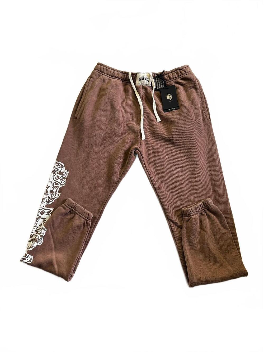 SHE Darc-Wolves Brown Sweatpants Size Small